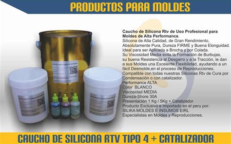 Caucho Silicona Rtv Condensaci N Silika Moldes E Insumos