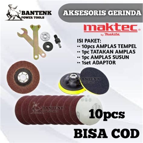 Jual PAKET 10PCS AMPLAS TEMPEL TATAKAN AMPLAS AMPLAS SUSUN FLAP DISC