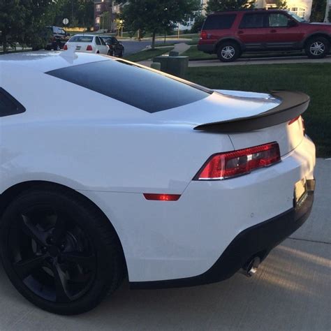 2014 2015 Chevrolet Camaro Matte Black Z28 Style Rear Spoilerwing