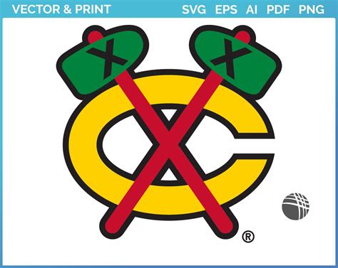 Chicago Blackhawks Alternate Logo Hockey Sports Vector Svg