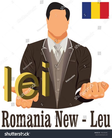 Romania National Currency Symbol Romanian Leu Stock Vector (Royalty ...