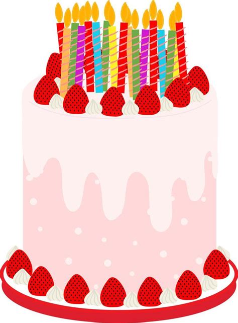 Happy Birthday Cake 14383989 Vector Art At Vecteezy