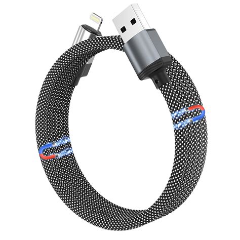 Magtame Magnetic Charger Cable 3 3ft Coiled Fast Charging Cord Data Sync Braided Usb A To