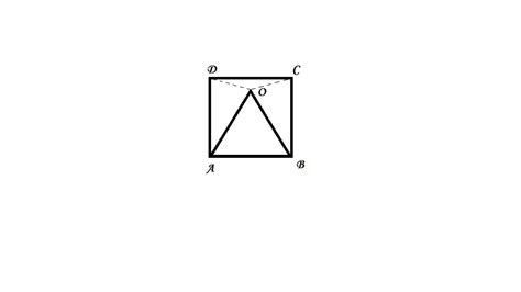 In The Figure Given Below O Is A Point In The Interior Of A Square Abcd