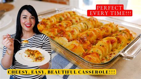 Easy Creamy Cheesy Potato Casserole Recipe Views On The Road Youtube