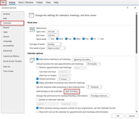 How to Add Holidays to your Outlook Calendar - Office Skills Training