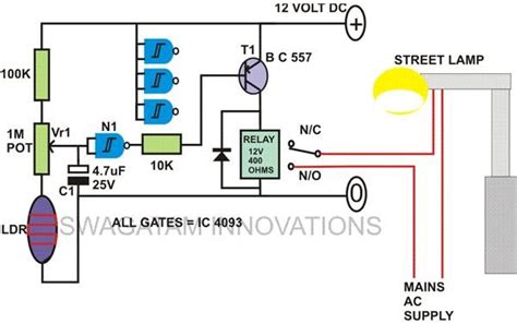 Automatic Night Light Circuit Diagram Image