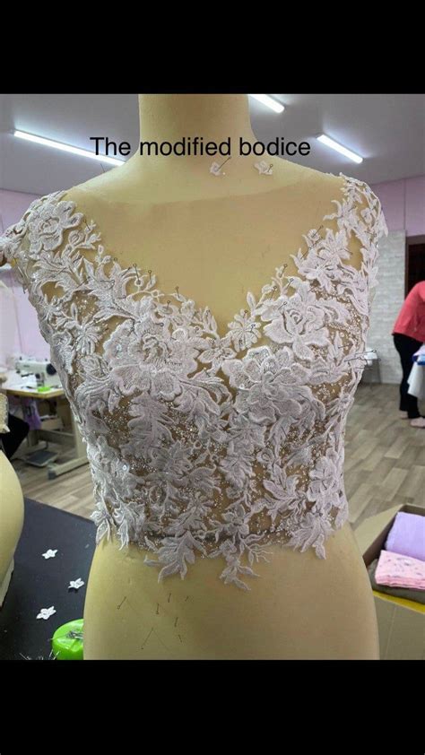 Enn By Olivia Bottega Lace Bodice Long Sleeve Wedding Dress Etsy