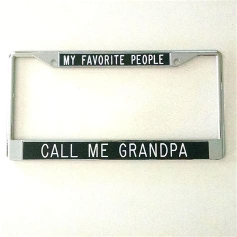 Amazon My Favorite People Call Me Grandpa License Plate Frame