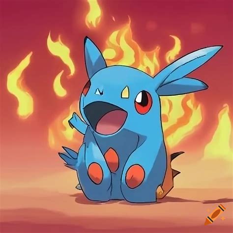 Fire Type Pokemon On Craiyon