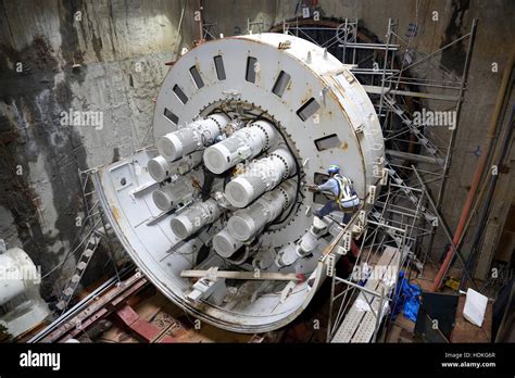 Tunnel Boring Machines Stock Photo Alamy