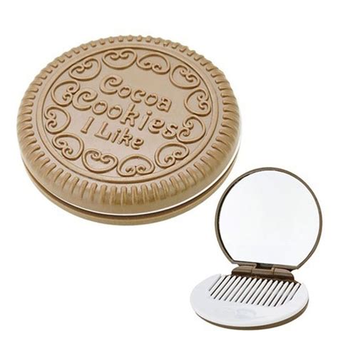 Leuke Chocolade Cookie Spiegel Compact Kam Vormige Grandado