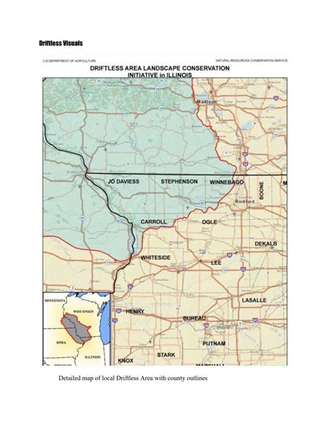 Driftless Visuals Detailed Map of Local Driftless Area with County ...