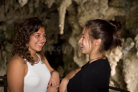 Happy Gay Couple Girls In Love Having Fun Together Outdoor Stock Photo Image Of Love Date