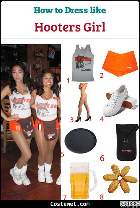 Hooters Girl Costume For Halloween