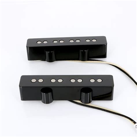 Lindy Fralin Jazz Bass Pickups 10 Overwound Black Covers Reverb