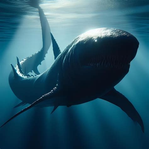 Megaloblackshark Monster Hai Eine Kombination Von Dna Von Einem Weißen