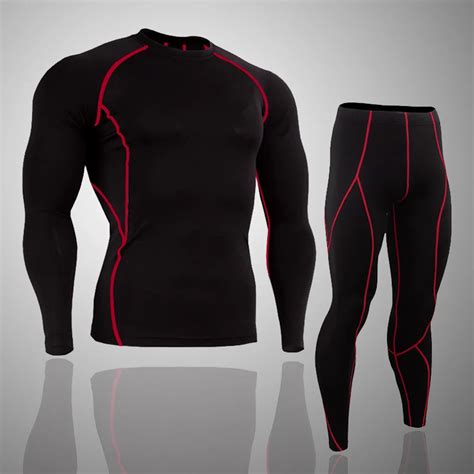 New Compression Quick Dry Tight Tracksuit Men Training Fitness Long