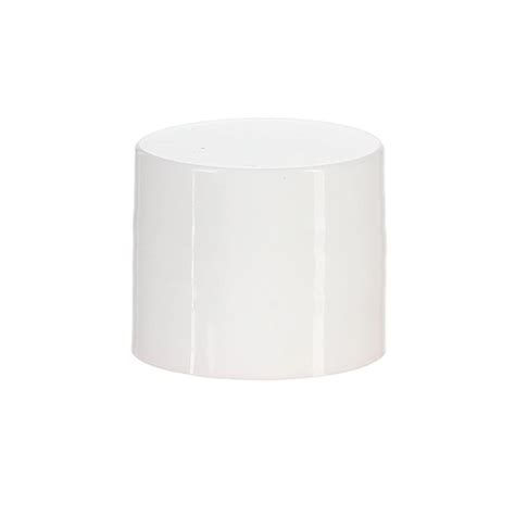 18/415 White PP Plastic Smooth Plain Screw Top Cap with PE Foam Liner ...