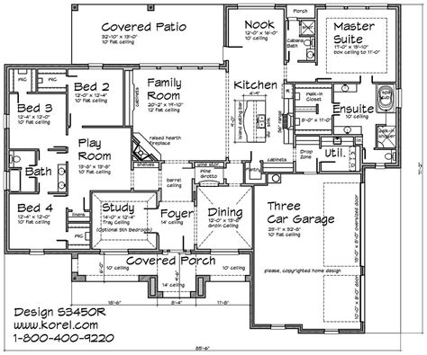 S3450R Texas Tuscan Design | Texas House Plans - Over 700 Proven Home ...