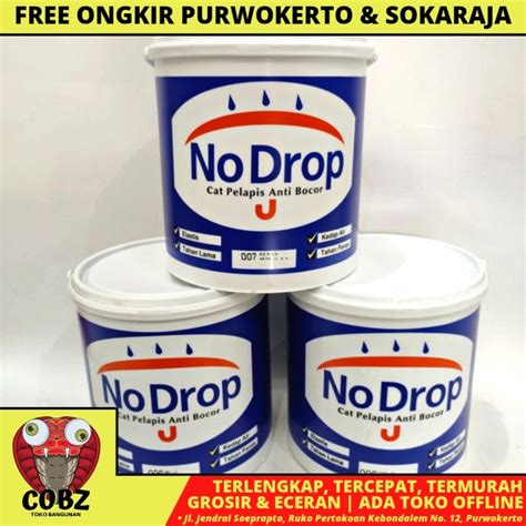 Jual No Drop Cat Tembok Eksterior Pelapis Anti Bocor Kg Per Galon