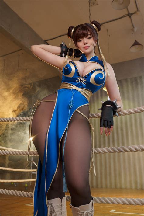 Provocative Chun Li Cosplay Alina Becker Big Tits Huge Ass Hot Celebs