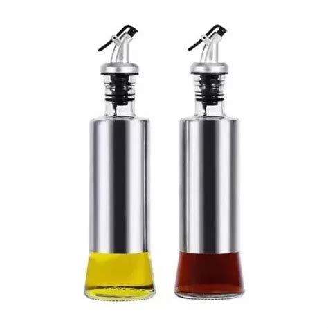 Dispensador Aceite De Oliva Y Vinagre Set X2 Aceitera Vidrio MercadoLibre