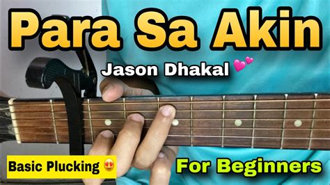 Para Sa Akin Jason Dhakal Easy Guitar Tutorial Youtube