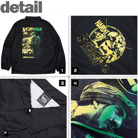 ハードコアチョコレート HARDCORE CHOCOLATE HARDCC タイガージェットシン コーチジャケット 狂乱ブラック JACKET HGCC EM BK