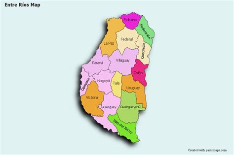 Entre Rios Mapa En Blanco Coloque sus propias imágenes en el mapa de