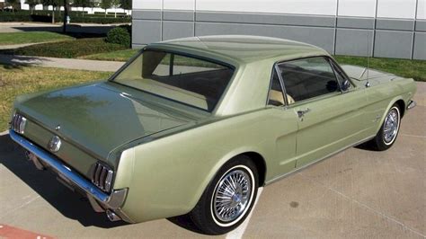 Sauterne Gold Green 1966 Ford Mustang Hardtop