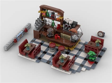 LEGO MOC Cafe Corner 10182 Interior Mod by PH-VAP | Rebrickable - Build ...