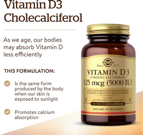 Solgar Vitamina D Colecalciferol Mcg Ui C Psulas Vegetales