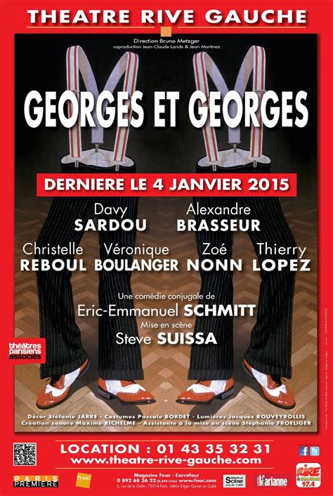 Georges et Georges au Théâtre Rive Gauche Paris Archive 22 08 2014