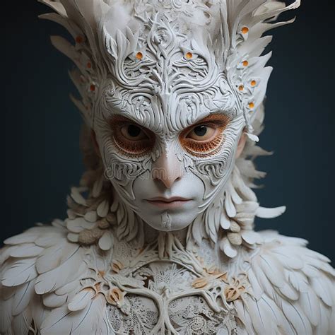 Human-owl Hybrid, Unusual Fantastic Creature, Portrait, Stock ...