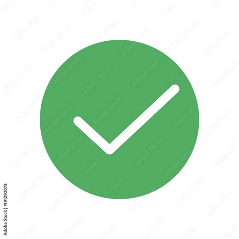 Ok icon.Check mark icon. Green ok button with tick Stock Vector | Adobe ...