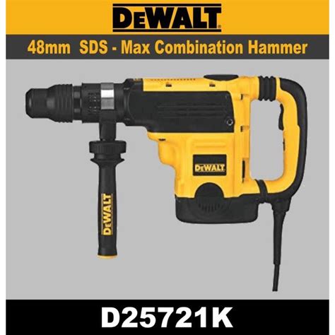 Dewalt D25721k B1 Sds Max Combination Hammer 48mm 1250w 265rpm Shopee Malaysia