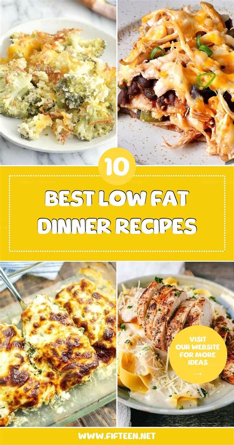 ideas for low fat dinner 10
