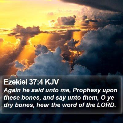 Ezekiel 37 Scripture Images - Ezekiel Chapter 37 KJV Bible Verse Pictures