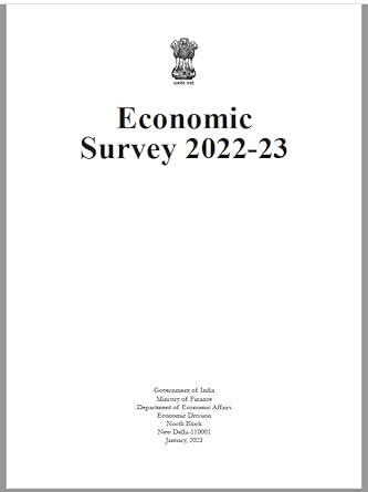 Buy Economic Survey English 2022 2023 Spiral Bound Photocopy B W Book