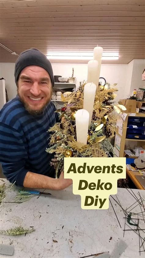 Advents Deko Diy Mit 4 Kerzen Selber Machen Dekoration Weihnachten