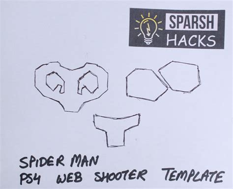 Printable Spider Man Web Shooter Template