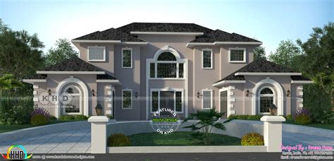 5 bedroom 3322 sq.ft American style modern home design | House plans ...