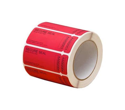 Non Residue Security Labels With 15mm Strip 85mm Tamper Evident Labels Jw Products