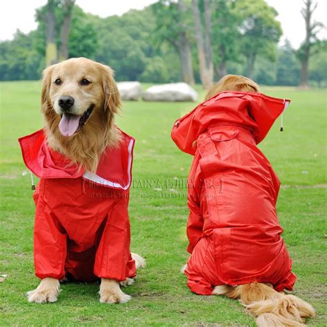 Aliexpress.com : Buy Large Dog Raincoat Clothes Waterproof Rain Jacket ...