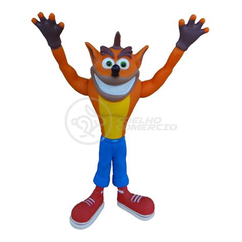 Boneco Action Figure Crash Bandicoot Articulado Grande Super Size Cm