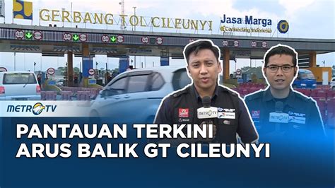 Monitor Mudik Penurunan Jumlah Volume Kendaraan Menuju GT Cileunyi