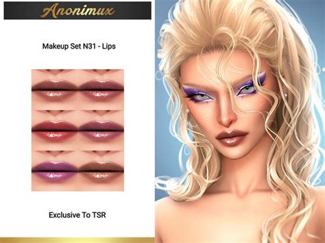 The Sims Resource Makeup Set N Lips