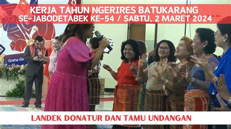 Landek Donatur Dan Tamu Undangan Kerja Tahun Ngerires Batukarang