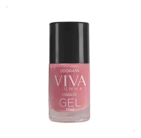 Esmalte Gel Nude Ros Tom Rosa Cremoso Viva Unhas Odorata Mercadolivre
